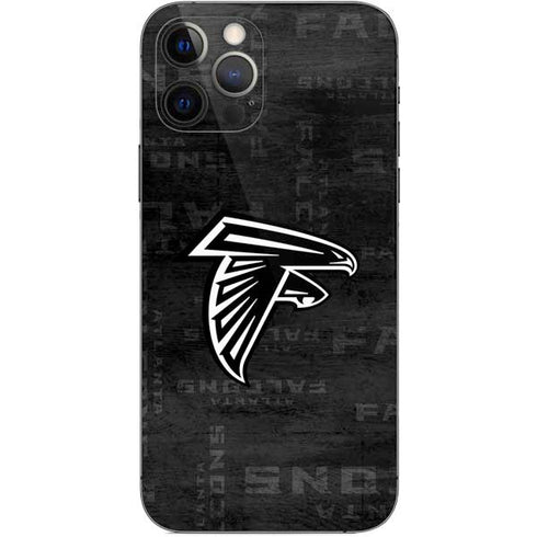 NFL Atlanta Falcons Black & White iPhone 12 Pro Skin